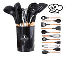 Kit 12 Utensílios Silicone Antiaderente