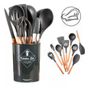 Kit 12 Utensílios Silicone Antiaderente