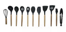 Kit 12 Utensílios Silicone Antiaderente