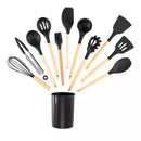 Kit 12 Utensílios Silicone Antiaderente