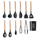 Kit 12 Utensílios Silicone Antiaderente