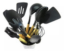 Kit 12 Utensílios Silicone Antiaderente