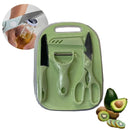 Kit Facas + Tesoura + Descascador Cozinha