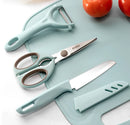 Kit Facas + Tesoura + Descascador Cozinha