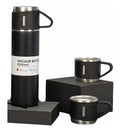 Kit Garrafa Térmica 500ml Inox + 3 Xícaras