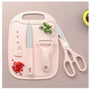 Kit Facas + Tesoura + Descascador Cozinha