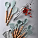 Kit 12 Utensílios Silicone Antiaderente
