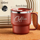 Caneca Térmica Inox 304 Parede Dupla + Alça